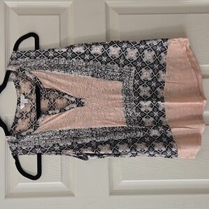 Lucky Brand Boho Tank Pink & Gray